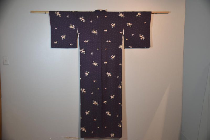Purple Japanese Silk Kimono
