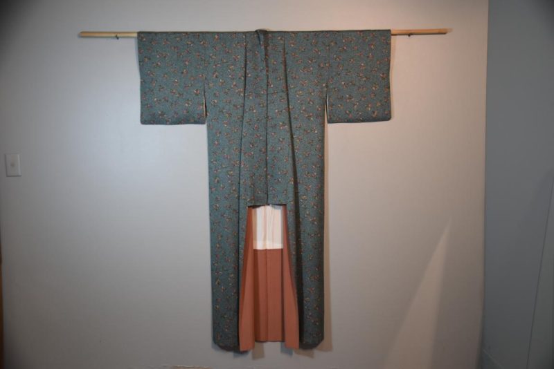 Deep Jade Kimono Japanese Silk - Image 5