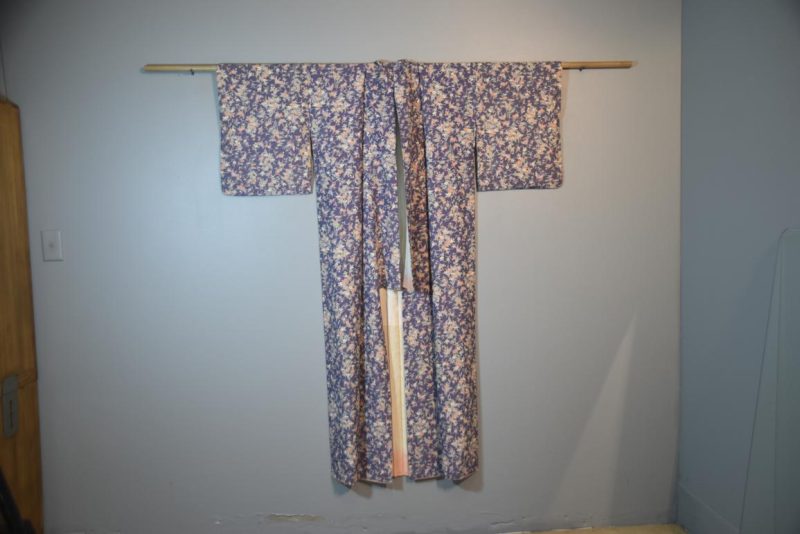 Mauve Kimono Japanese Silk - Image 3