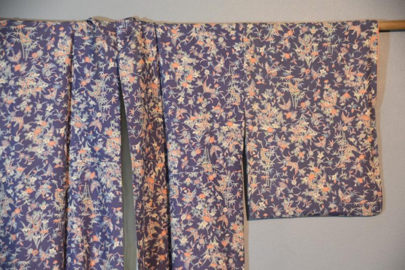 Mauve Kimono Japanese Silk - Image 5
