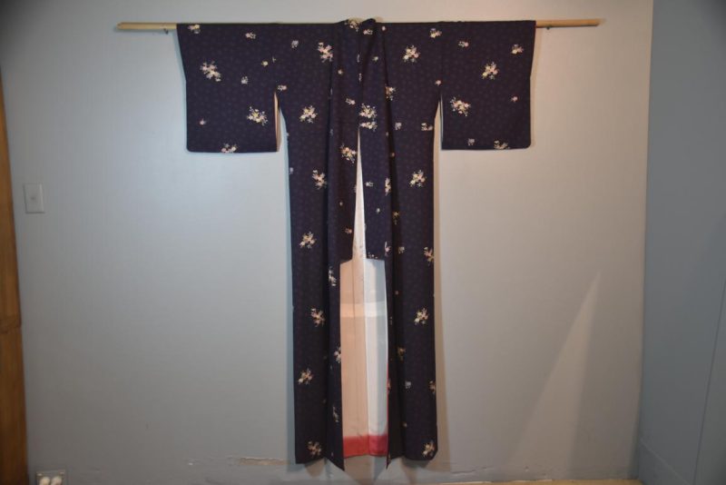Purple Japanese Silk Kimono - Image 5