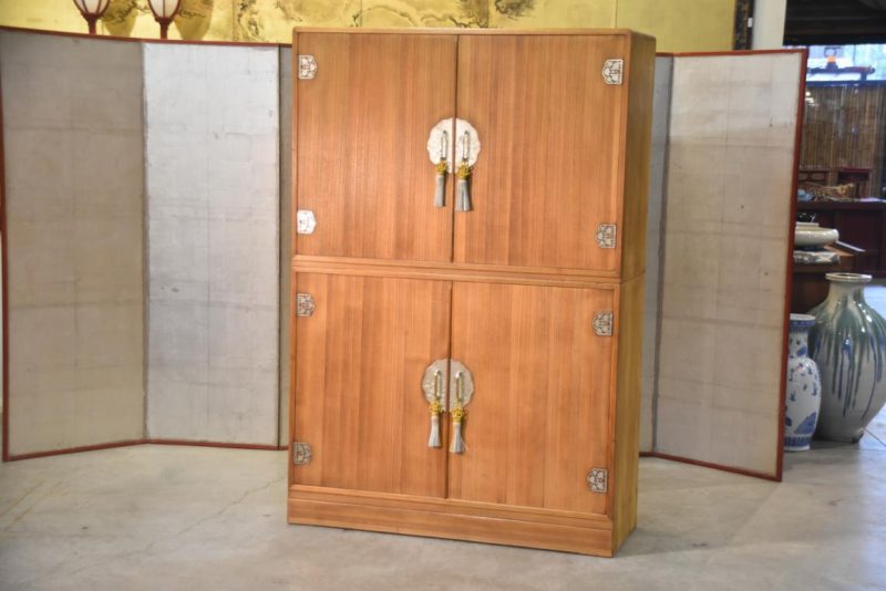 Japanese Vintage Kimono Chest 2 sections Width:1180mm - Image 19