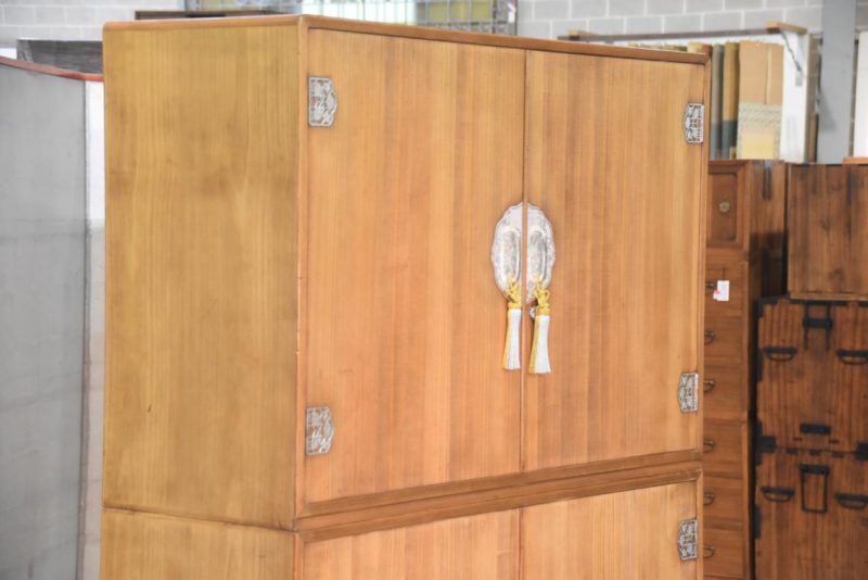 Japanese Vintage Kimono Chest 2 sections Width:1180mm - Image 17
