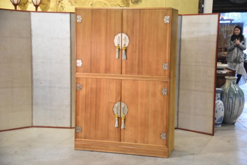 Japanese Vintage Kimono Chest 2 sections Width:1180mm