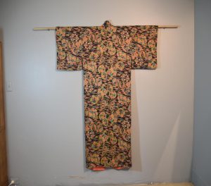 Vintage Kimono Japanese Silk Jacquard