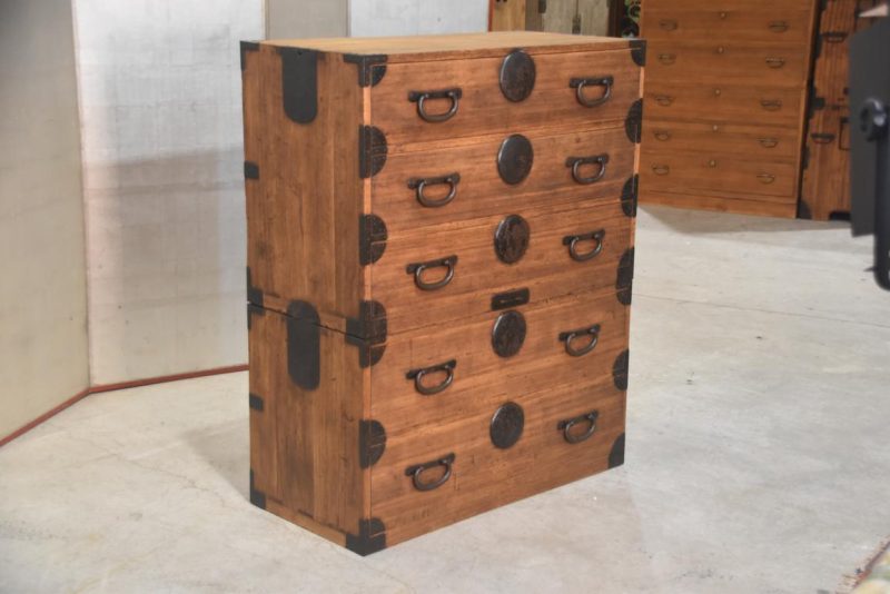 Antique 2 Section Clothing Chest  Width:945mm - Image 3