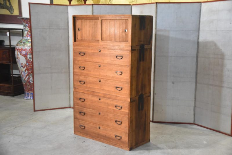 Japanese Vintage Wedding Chest (3 Sections) Width:940mm's - Image 6