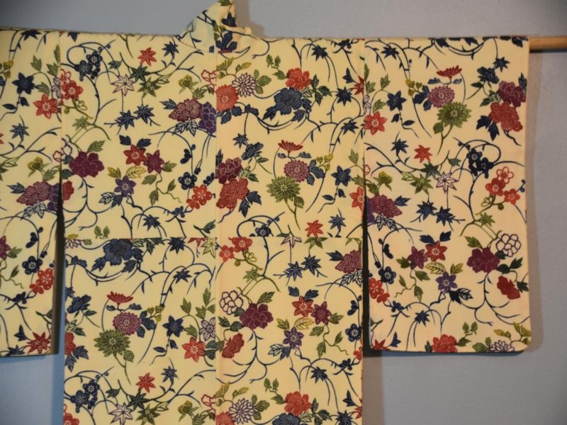 Vintage Soft Warm Silk Kimono - Image 6
