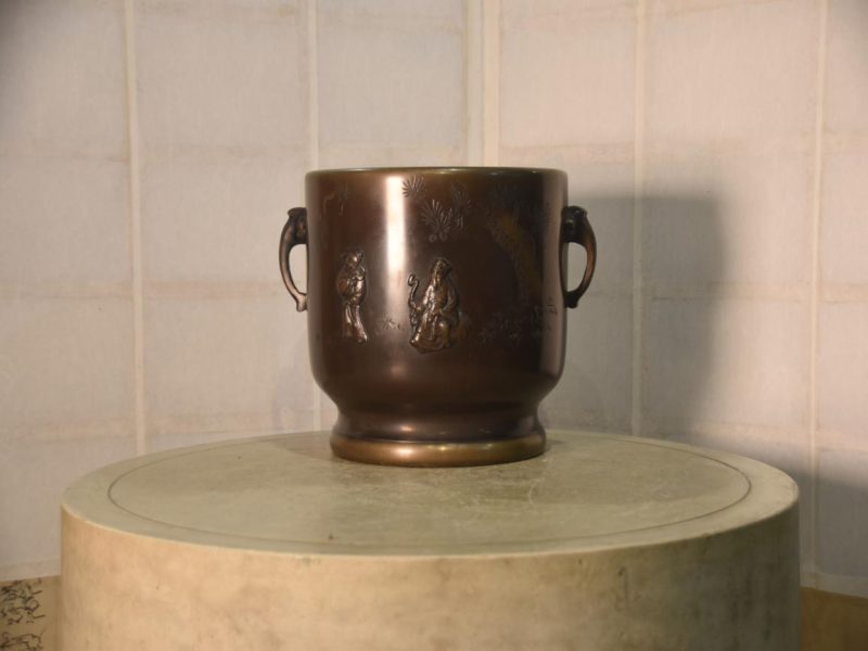 Vintage Japanese Bronze Hibachi Width:250mm - Image 9