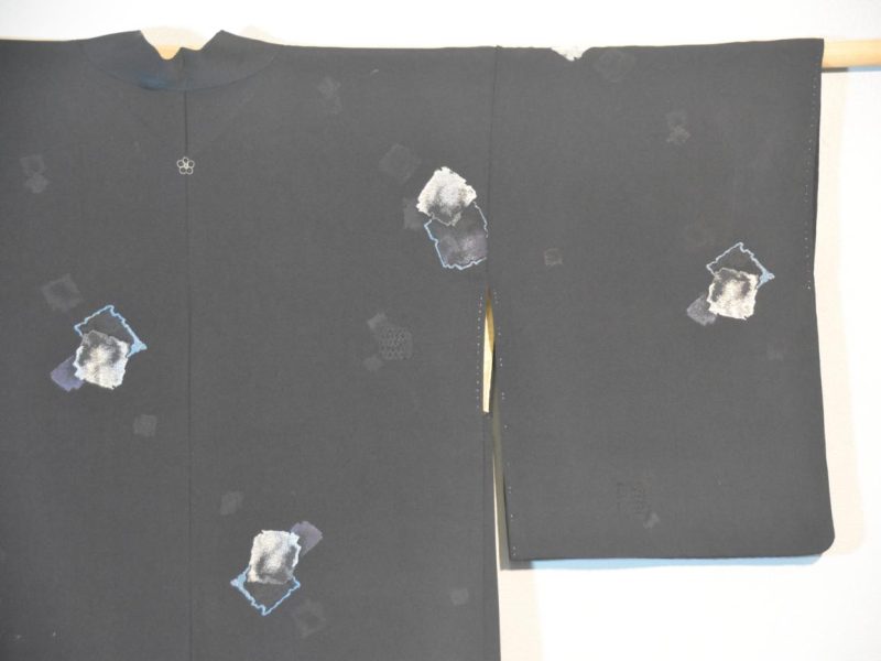 Black Vintage Japanese Silk Haori - Image 5
