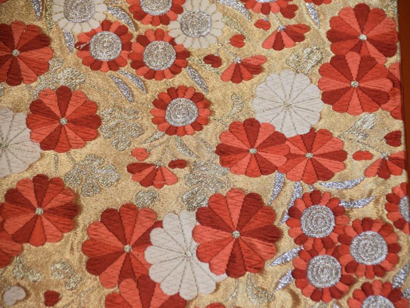 Floral Vintage Obi Sash  Length:4000mm - Image 2
