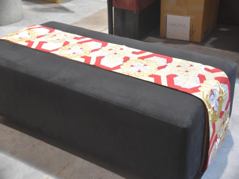 Floral and Geometric Vintage Obi Sash  Length:4000mm - Image 4
