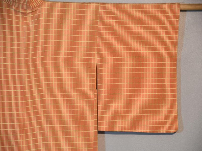 Orange Vintage Silk Haori - Image 6
