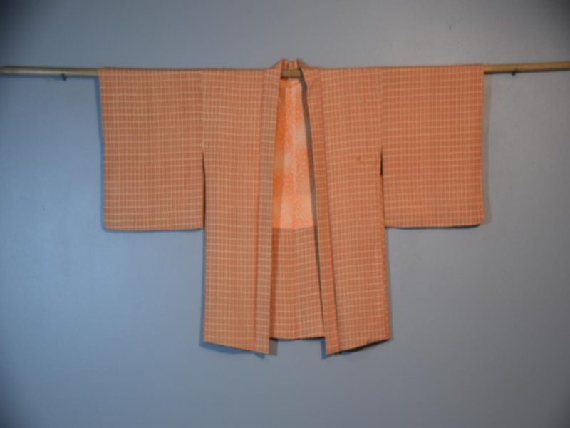 Orange Vintage Silk Haori - Image 3