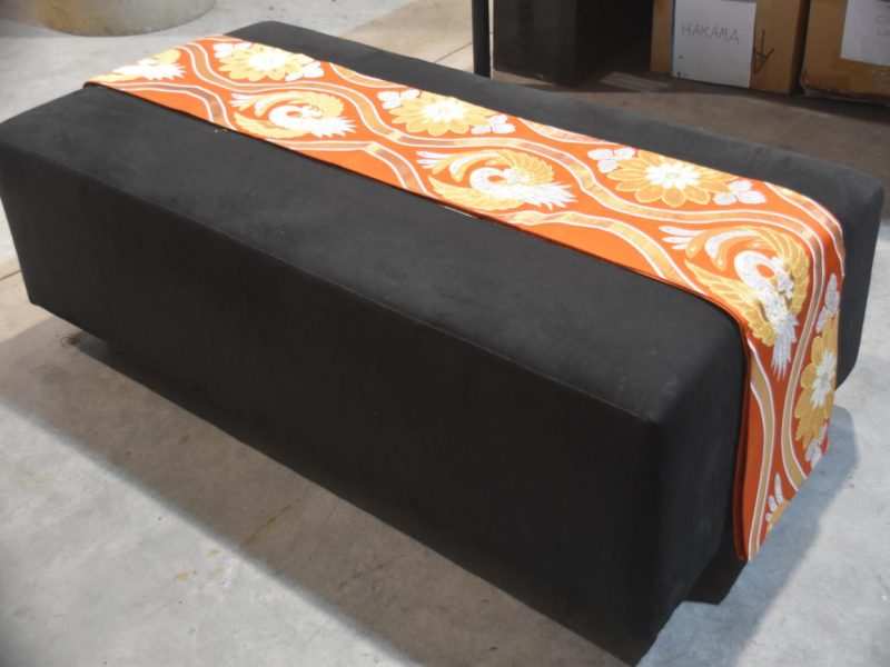 Vintage Orange Phoenix Obi Sash Length:4000mm - Image 4