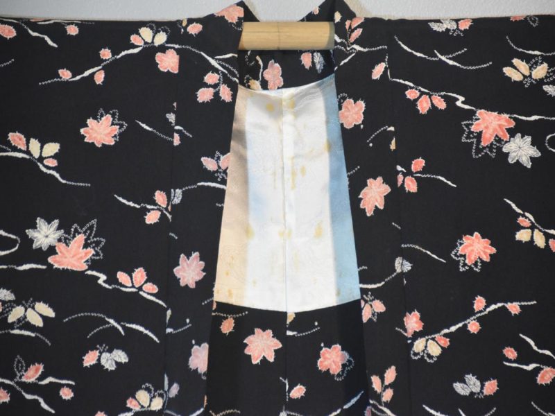 Black and Pink Vintage Haori - Image 4