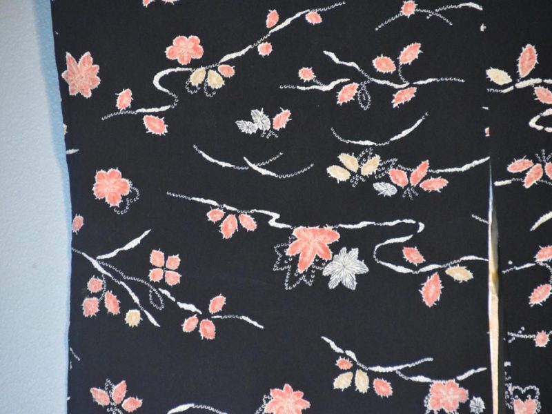 Black and Pink Vintage Haori - Image 3
