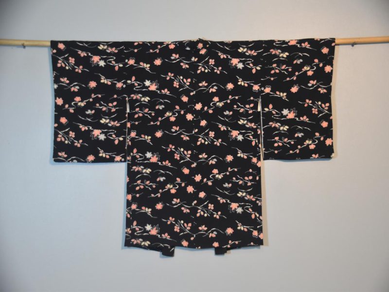 Black and Pink Vintage Haori