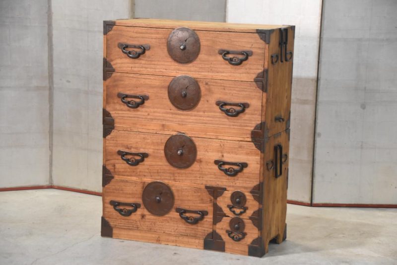 Japanese Clothing Chest 2 Sections Width:890mm