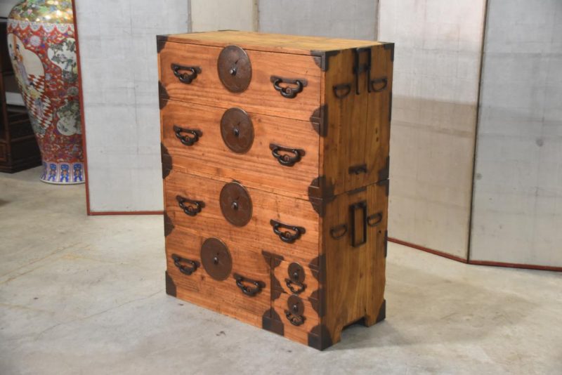 Japanese Clothing Chest 2 Sections Width:890mm - Image 4