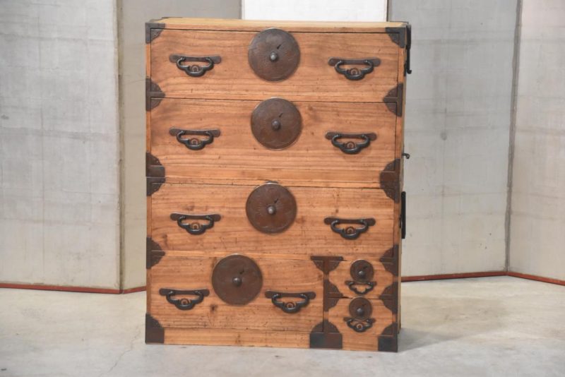 Japanese Clothing Chest 2 Sections Width:890mm - Image 3