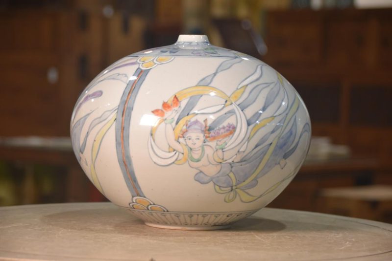 Modern Japanese Pottery Vase Width:280mm - Image 3