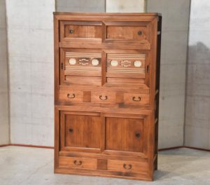 Antique Japanese Mizuya Dansu Kitchen Chest  Width:960mm