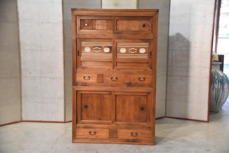Antique Japanese Mizuya Dansu Kitchen Chest  Width:960mm - Image 3