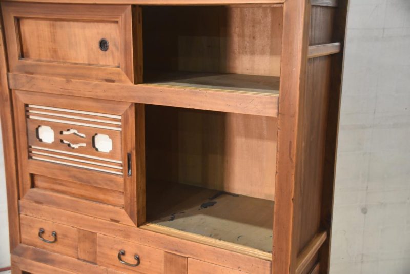 Antique Japanese Mizuya Dansu Kitchen Chest  Width:960mm - Image 2