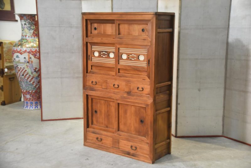 Antique Japanese Mizuya Dansu Kitchen Chest  Width:960mm - Image 7