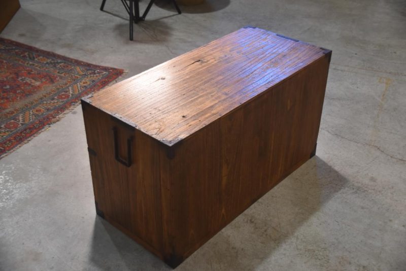 Antique half Clothing Chest Width:910mm - Image 8