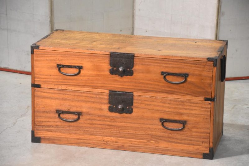 Antique half Clothing Chest Width:910mm - Image 3