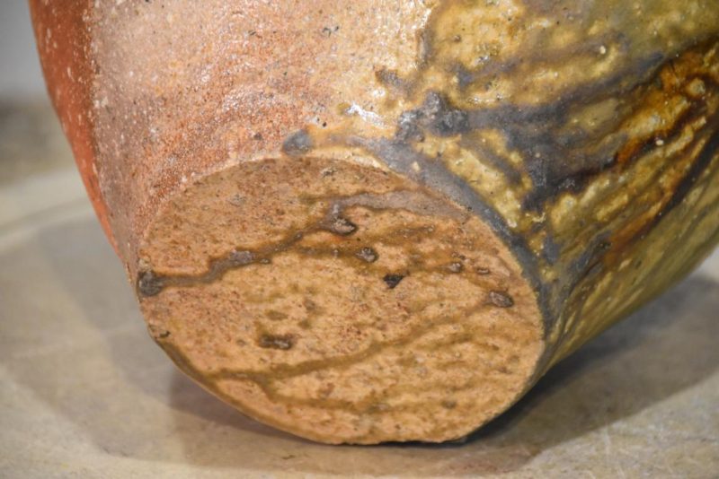 Shigaraki Wood Fired Tsubo Vase Width:240mm - Image 7