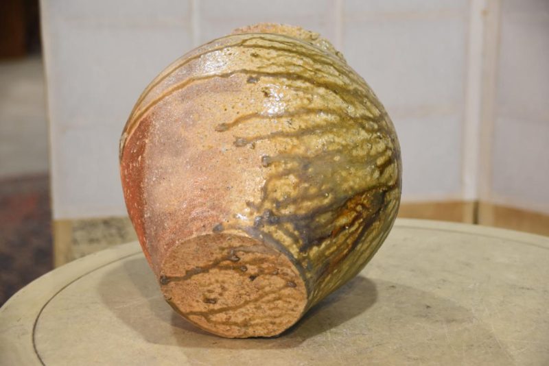 Shigaraki Wood Fired Tsubo Vase Width:240mm - Image 6