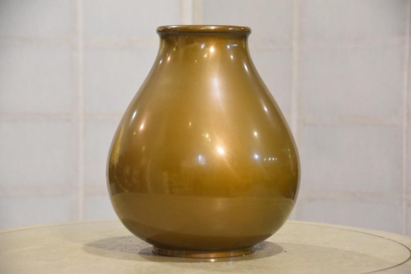 Japanese Bronze Koi Vase Width:220mm - Image 5