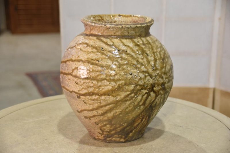 Shigaraki Wood Fired Tsubo Vase Width:240mm - Image 3