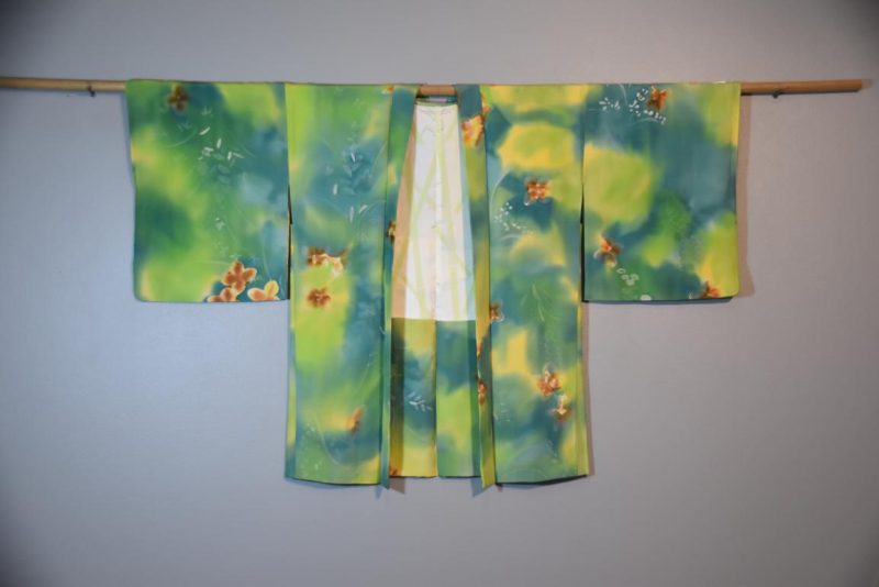 Vintage Japanese Silk Haori Jacket - Image 3