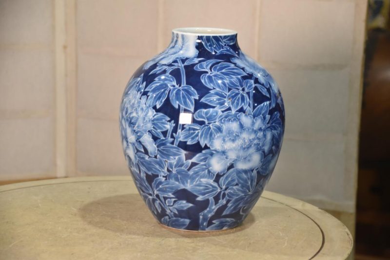 Fukugawa Pottery Vase:Width 205mm - Image 4
