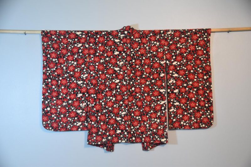 Vintage Japanese Silk Haori Jacket Cherry Blossoms