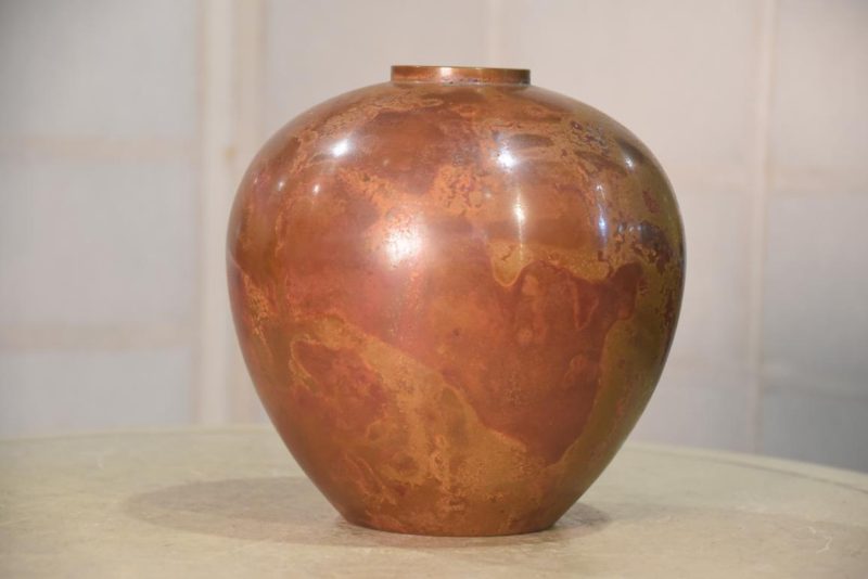 Vintage Murashido Bronze Vase Width:195mm - Image 3
