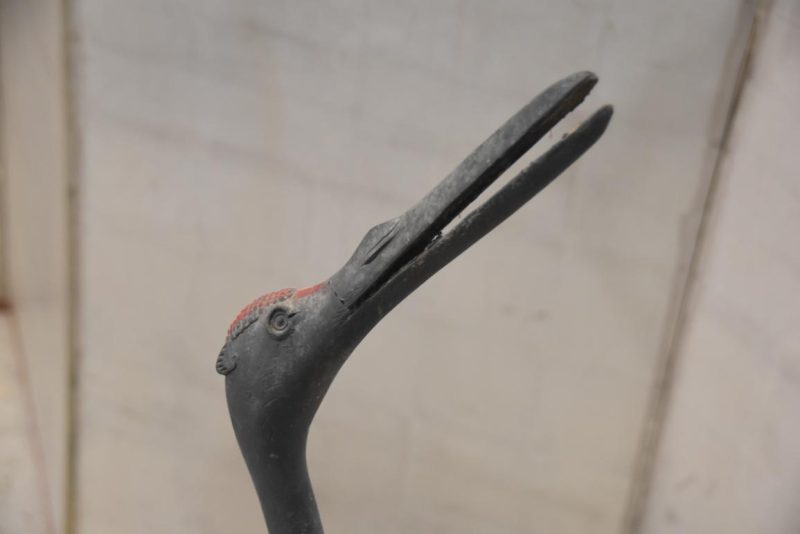 3 x Japanese Bronze Garden Cranes Height:1150mm - Image 4