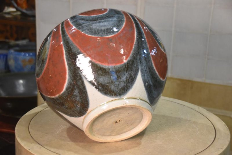 Mashiko Pottery Vase Width:350mm - Image 5