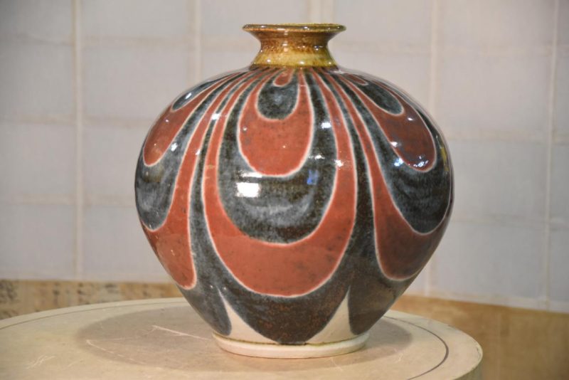Mashiko Pottery Vase Width:350mm