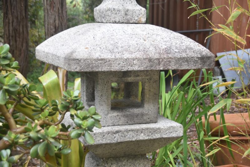 Vintage Oribe Granite Garden Lantern Height:1530mm - Image 4