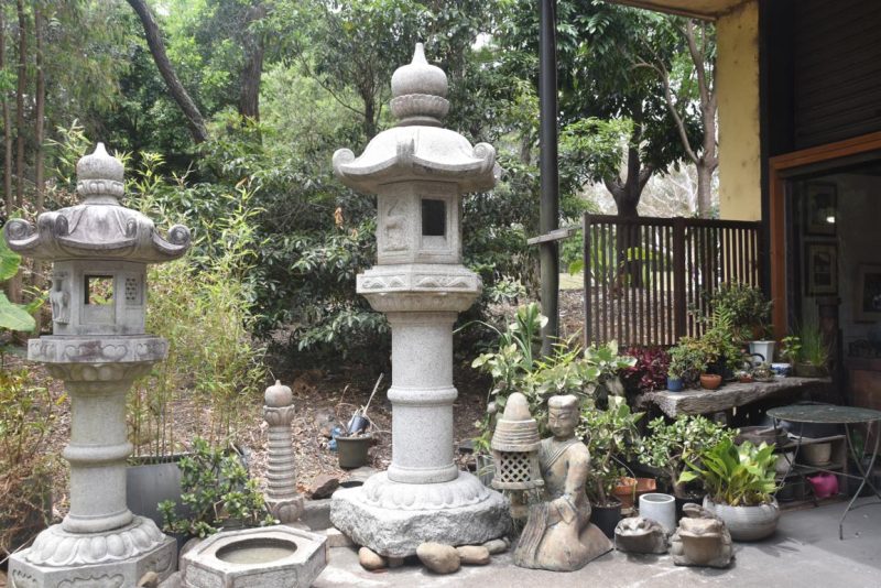 Antique Granite Garden Lantern Height:3100mm