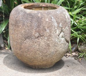 Antique Japanese Granite Garden Basin Width:670mm