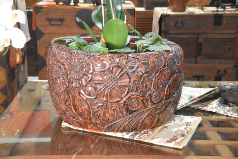 Japanese Kamakura Bori Lacquered Hibachi