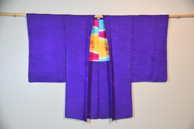 Vintage Japanese Silk Haori Jacket - Image 4