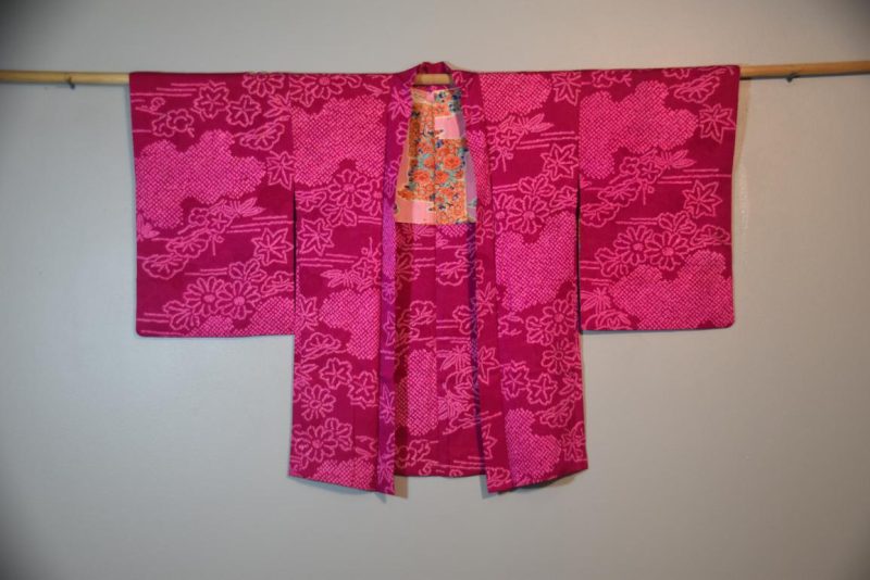 Vintage Japanese Silk Haori Jacket - Image 2