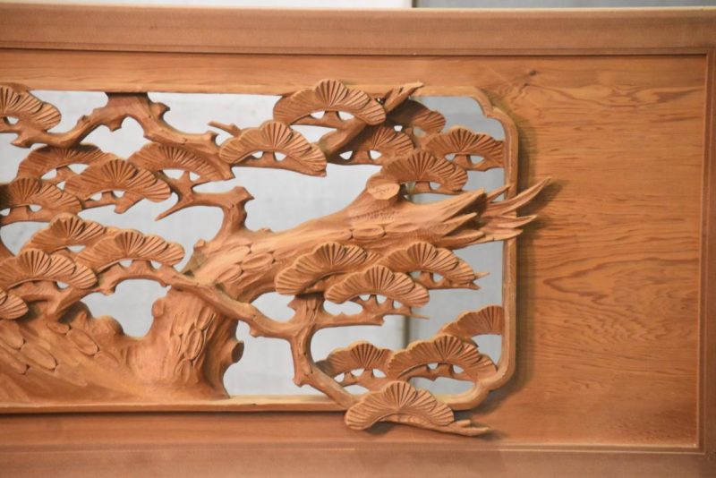 Japanese Carved Wooden Rama Transom Width:1855mm - Image 6